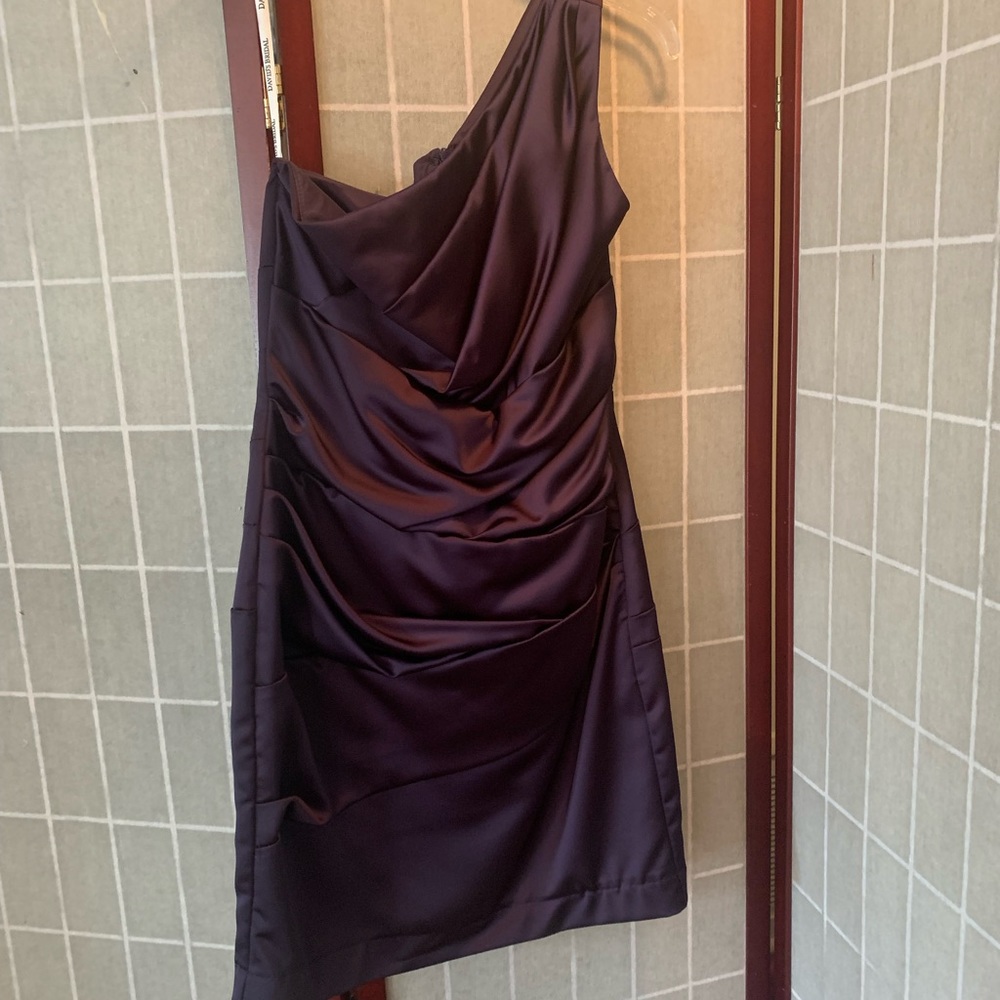 David’s Bridal Plum Dress Size 6
